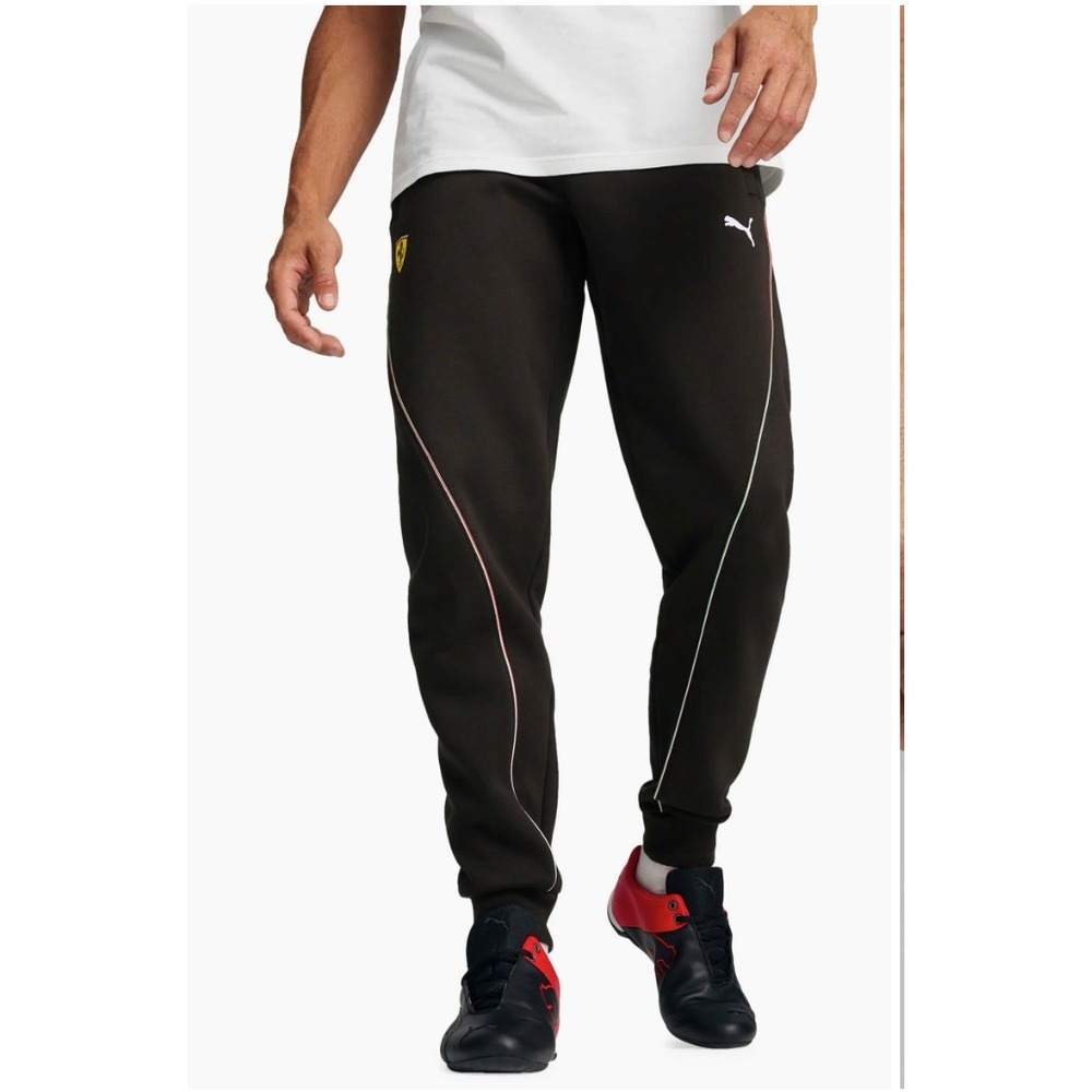 Puma x Scuderia Ferrari Race Joggers Sweatpants Mens Black Sporty Athleisure M